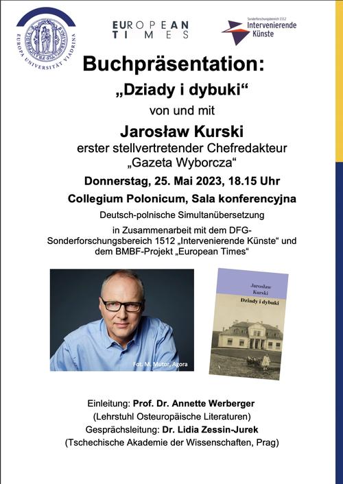 Buchpräsentation: Dziady i dybuki von Jarosław Kurski