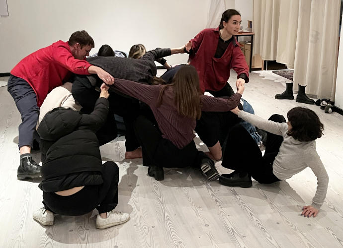 Maddi Fuente Ubani beim Workshop "Marina Naprushkina und die Neue Nachbarschaft"