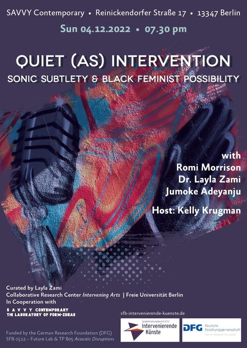 Flyer Quiet (as) Intervention